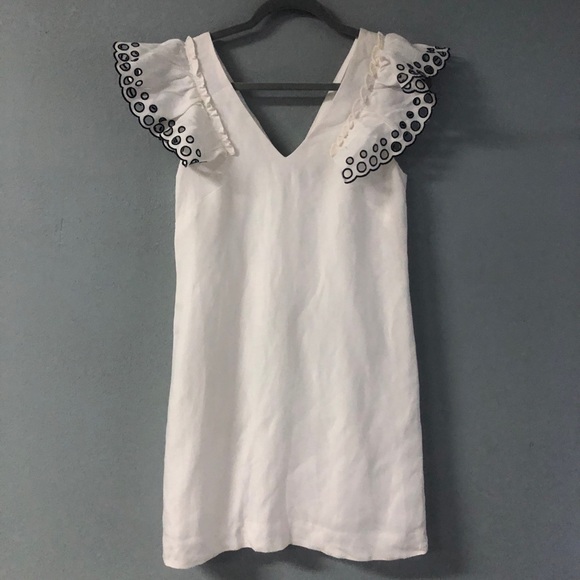 J. Crew Collection Eyelet Ruffle Sheath Dress - Picture 4 of 9